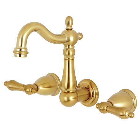 HERITAGE KS1227AL 8-Inch Center Wall Mount Bathroom Faucet KS1227AL